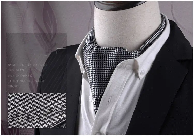 Gentleman Style Polyester Jacquard Men's Trendy Scarf