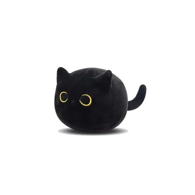 Fluffy Black Cat Plush Toys Stuffed Animal Cats Soft Pillow Nap Cushion Home Decoration Creative Birthday Gift For Kids Black - Shop at LoveMi