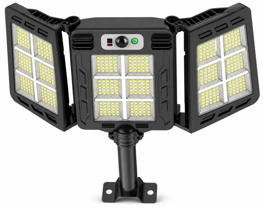 Solar Powered Rechargeable Motion Sensor LED Work Light 3000mAh For Auto W785 6 2 Hour