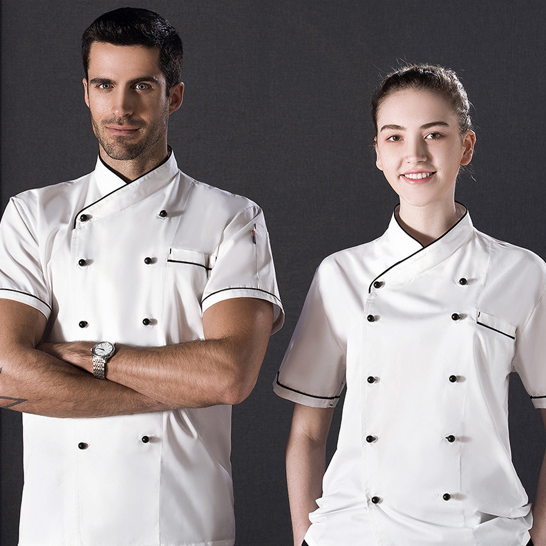 Title 3, Mode zomer chef-kok kleding werkkleding met kor...