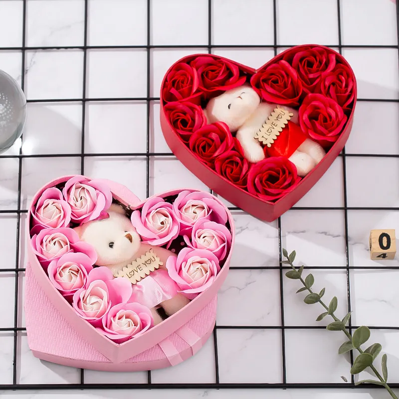 Heart-shaped Rose Red Gift Box New Year Christmas Gift Box Valentine's Day Christmas Gift Mother's Day Birthday Gift – image 2