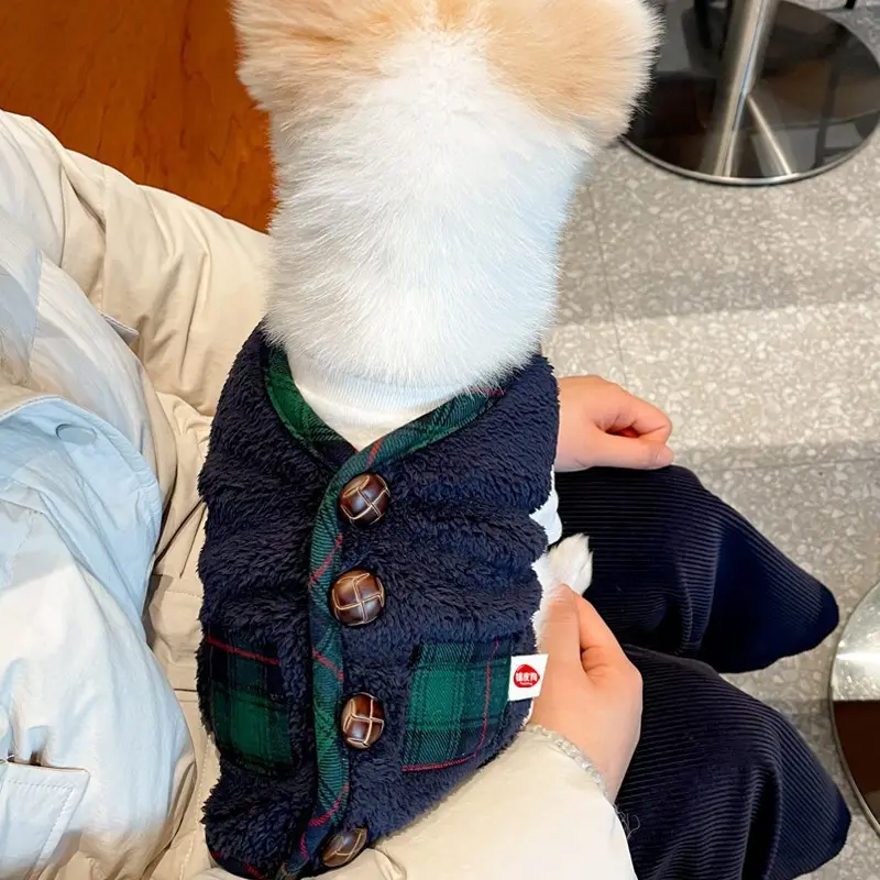 Dog Christmas Two Leg Vest Sweater Coat