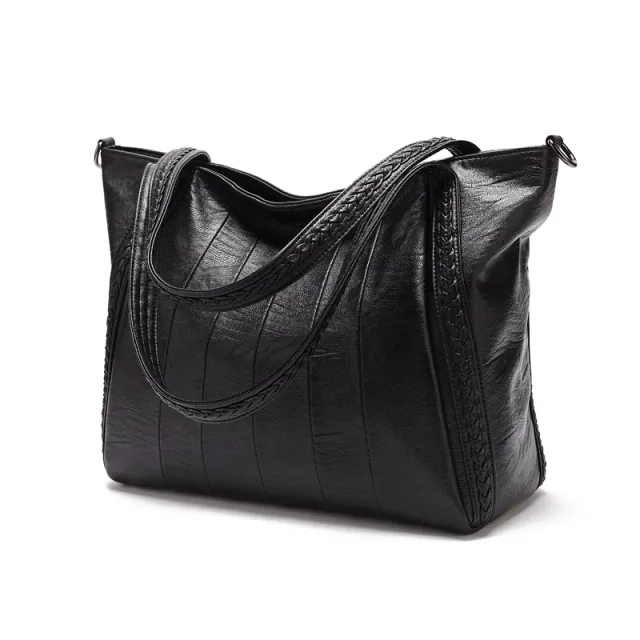 Sheepskin Handbag Leather Women's Shoulder Messenger Bag Black - Shop at LoveMi