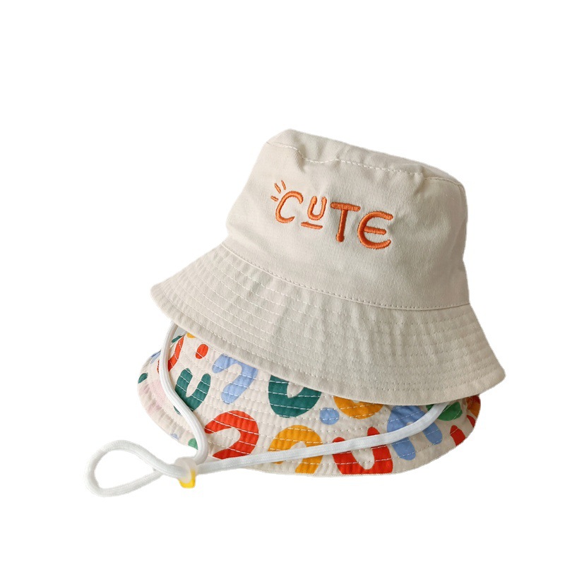 Letter Double Sided Printed Children's Cap