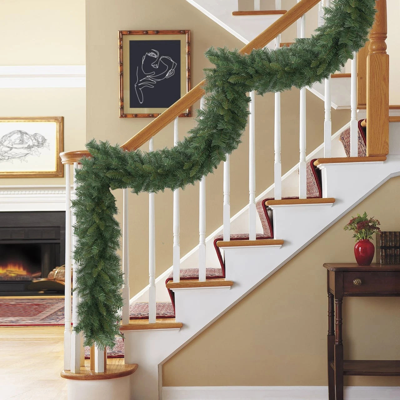 UK Barn Christmas Products -9-foot Christmas Wreath Without