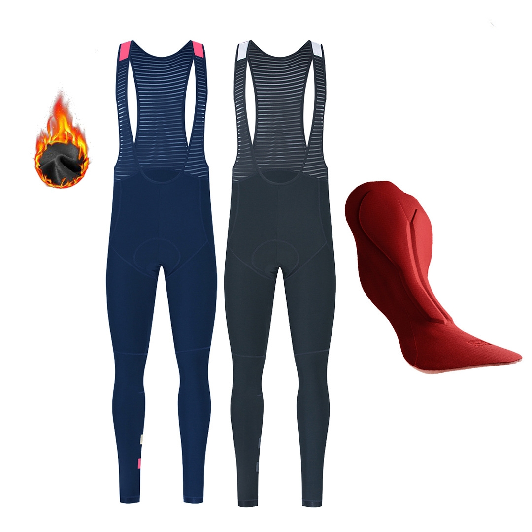Men’s Cycling Bib Pant Belt Double Arrow Tights Fleece Warm