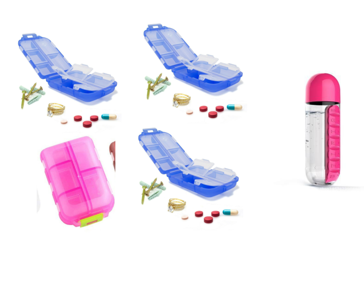 Travel Pill Organizer 10 Grid  Moisture Proof Pills Box For Pocket Purse Daily Pill Case Portable Medicine Vitamin Holder Container - Image 22