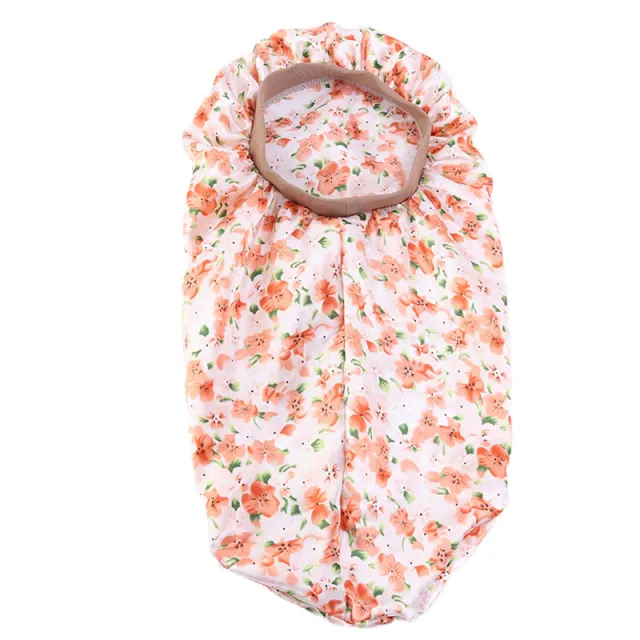 Popular Stretch Headband Satin Night Cap, Hair Care Long Barrel Cap, Perm Hat Orange - Shop at LoveMi