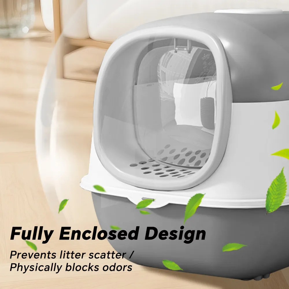 Antibacterial Odor-Lock Fully Enclosed Cat Litter Box