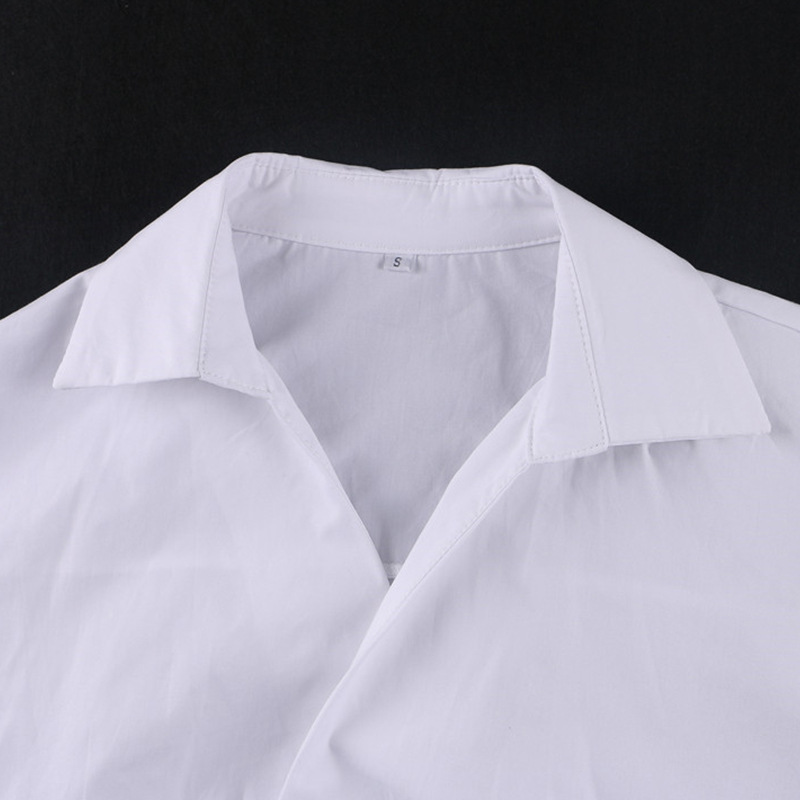 Title 11, Camicia a maniche lunghe con cravatta incrociat...