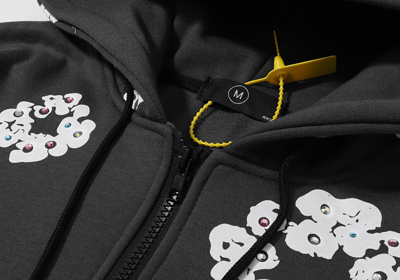 Snowflake Diamond Cardigan Fleece Sweater Jacket