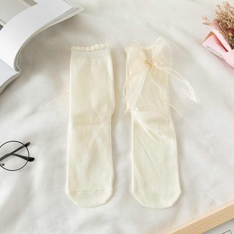Lolita Cute Soft Girl Satin Lace Socks