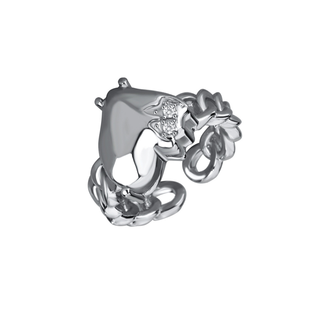 Irregular Ins Cool Zircon Love Adjustable Ring