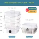 Multi-layer Dish Cover Heat Preservation Kitchen Cover Dining Table Leftover Storage Box Transparent Stack Cooking Hood Steamer view 10