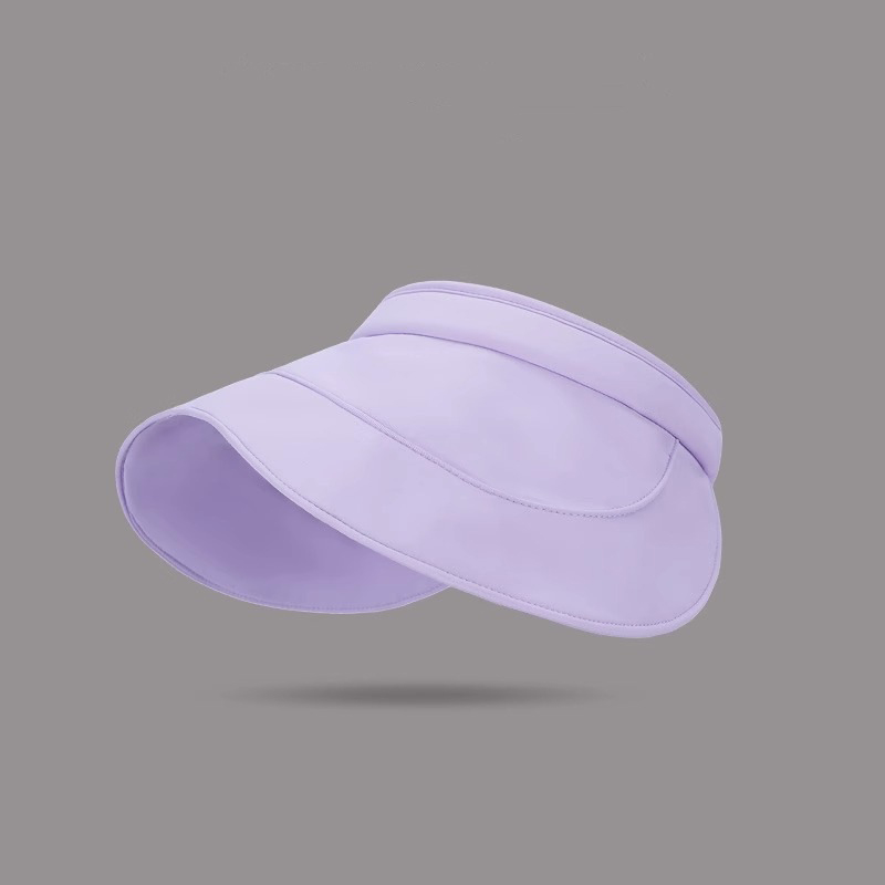 Simple Solid-color Open-top Sun Hat, With Perforated Ventilation And Wide Brim For Sun Protection, Suitable For Outdoor Activities And Daily Commuting.