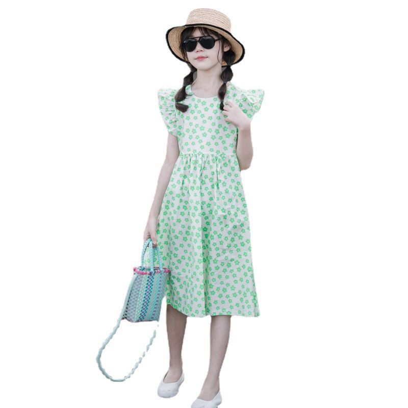 Summer New Children's Beach Skirt Over The Knee Long Skirt