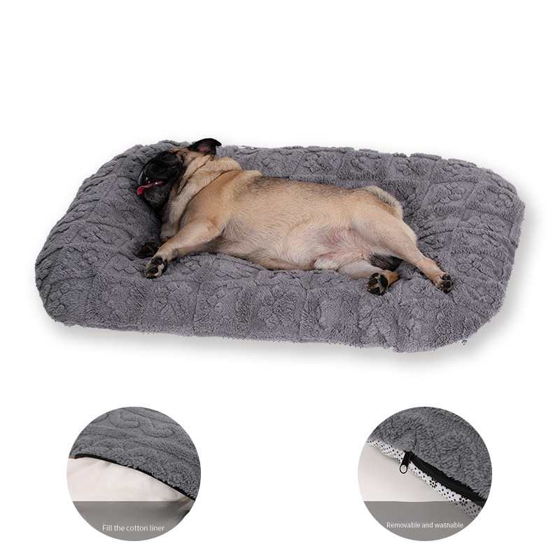 Title 1, Flannel Pet Bed Soft Plush Sofa Warm Thick Dog ...