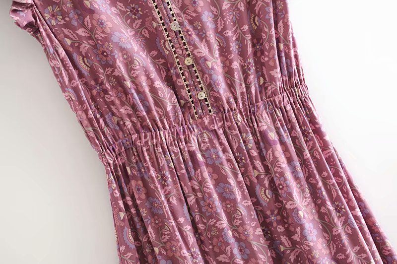 Blue Boho Style Dress