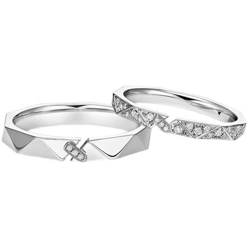 Title 6, Par Ring Sterling Silver Paper Short Couple