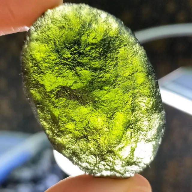 Green Glass Meteorite Shaped Energy Original Stone Men's And Women's Pendant Mineral Crystal 10To15G - Shop at LoveMi