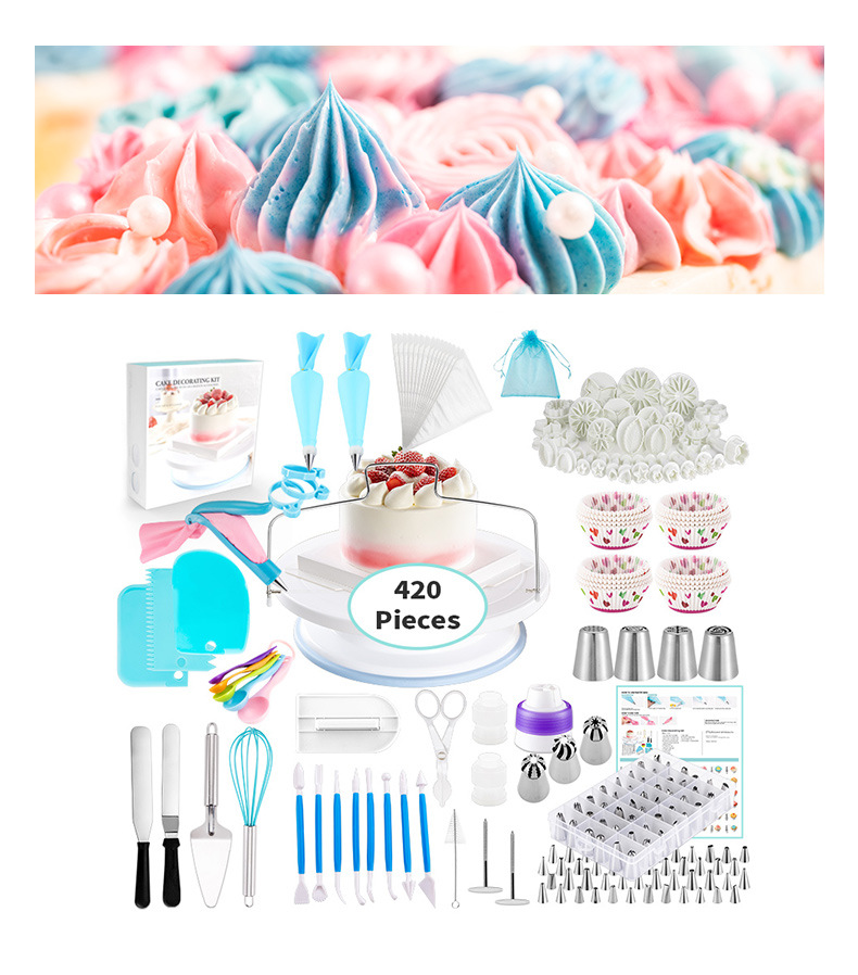 Title 3, 420 Piece Cake Decorating Mouth Set