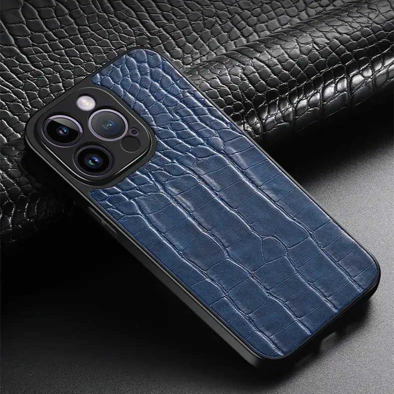 Crocodile-printed Mobile Phone Case With All-inclusive Fine Holes To Prevent Falling