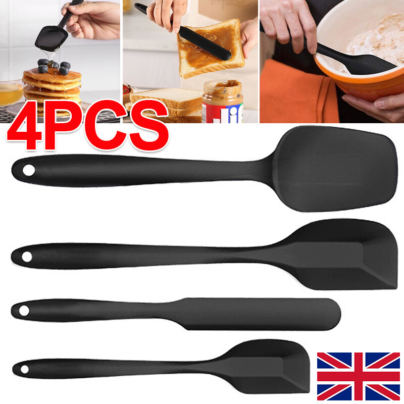 Silicone Spatula Set Of 4 Pcs 315 Heat-Resistant Non Stick Rubber Spatulas