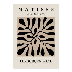Abstract Matisse Body Line Floral Bohemian Poster Canvas Painting - View 1