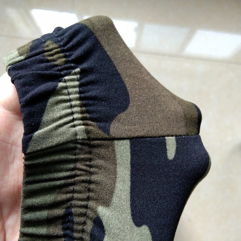 Summer Military Camouflage Print Cropped Leggings