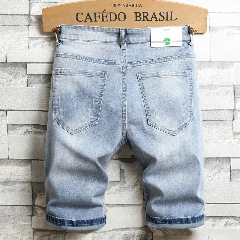 Denim Shorts Loose Ripped Patch Pants