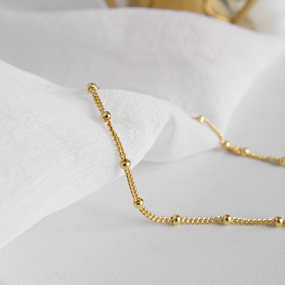 Sterling Silver Personality Versatile Round Beads Side Chain