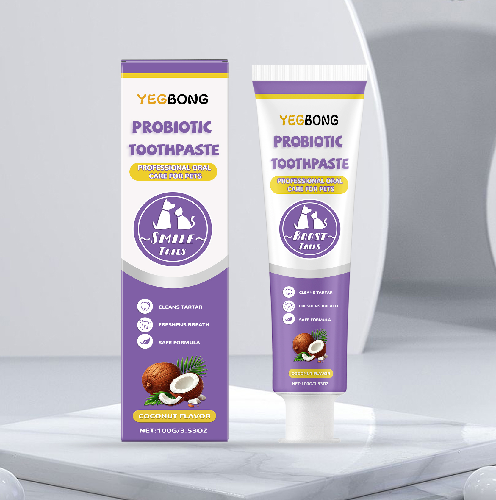 Dentifrice pour chien aux probiotiques – tube de 100 g