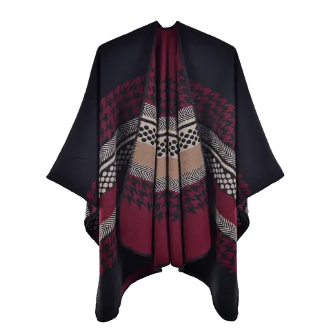 Women's Autumn Winter Vintage Faux Cashmere Shawl