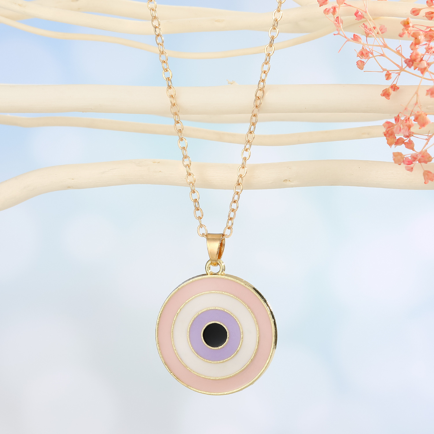Geometric Eye Pendant Personality Versatile Clavicle Chain