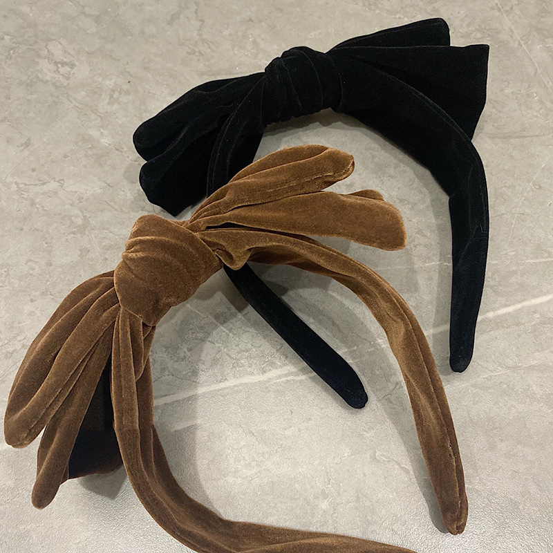 Title 5, Velvet Bow Headband Elegant Retro