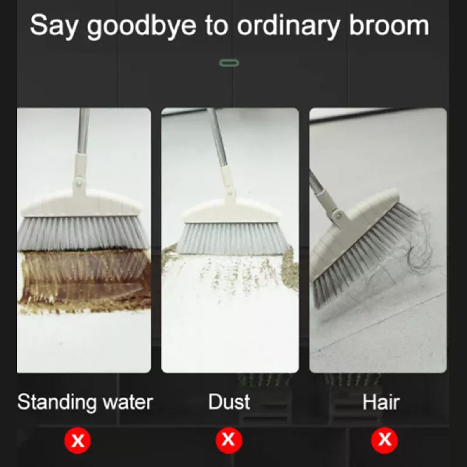 Floor Squeegee Long Handles Adjustable Telescopic Pole Heavy Duty Broom — image 10