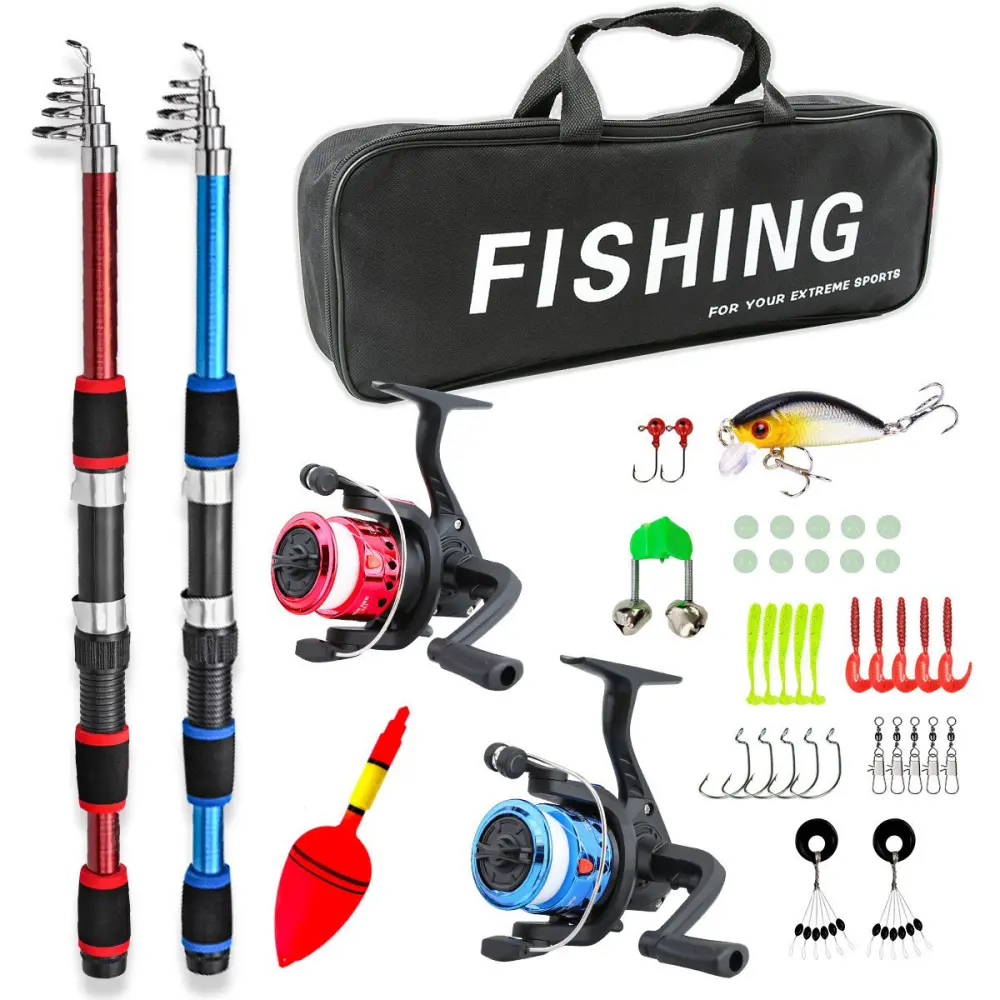 Children's Parent-child Fishing Rod Set Suit Double Slight Road
