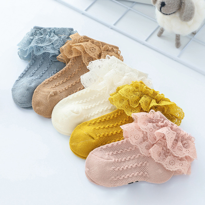 Title 6, Baby-Spitzensocken, doppelte Spitze, Prinzessin...