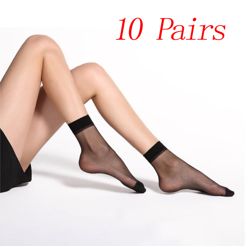 10 Pairs Ladies Ankle High Tights Socks Comfort Top Silky Smooth — image 6