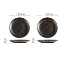 6Inch Shallow Dish Tianmu Gla