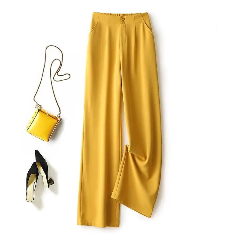 Loose And Slim Straight Casual Mopping Chiffon Suit Pants