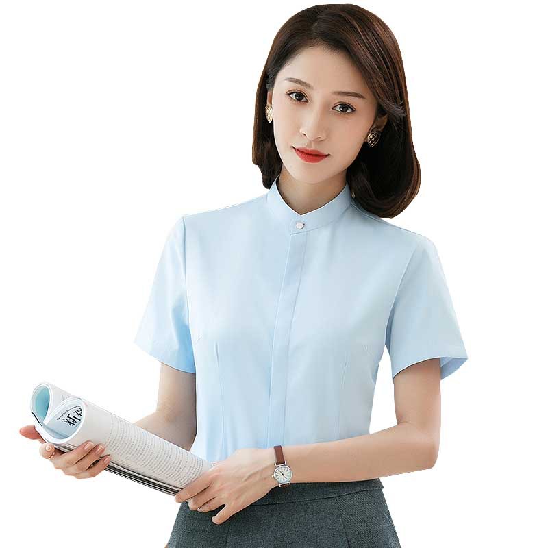 Professional Temperament Half-sleeve Shirt Work Clothes