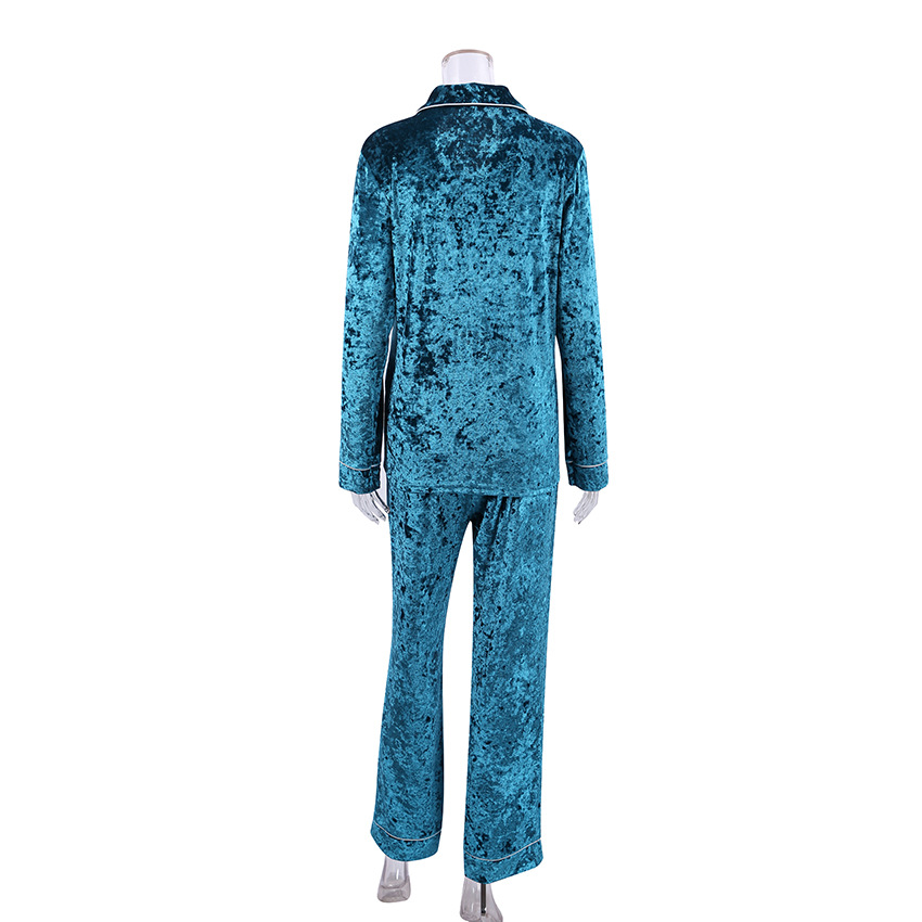 Title 17, Green Diamondmax Velvet Womens New Pajamas Suit