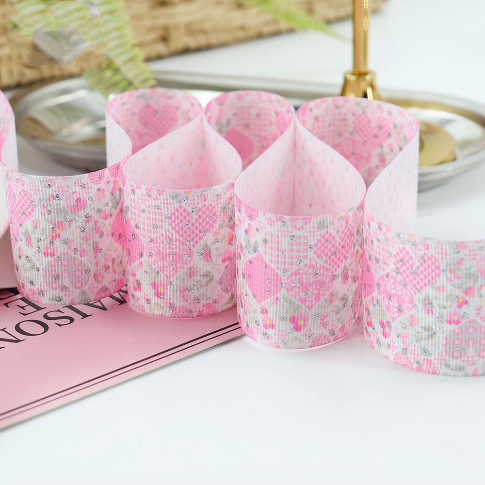 Ribbon 38mm Hot Laser Silver Original Pattern Ribbon