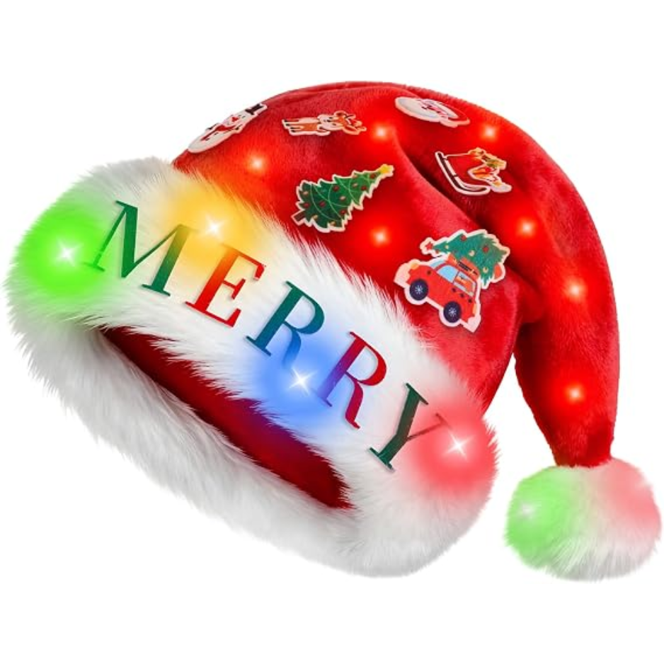 Kids LED Santa Hat