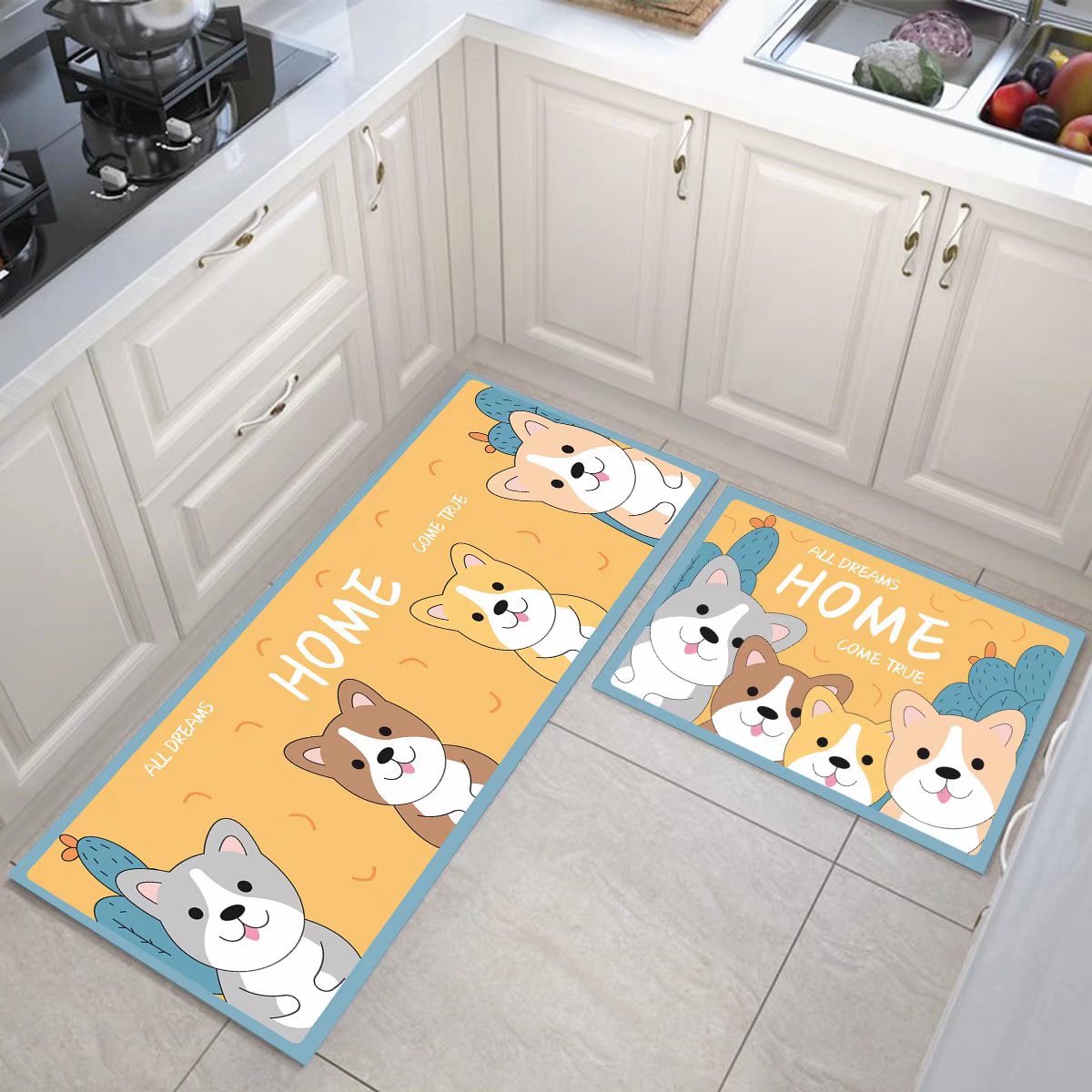 Absorbent Floor Mat Bedroom Cartoon Rug - Picture 8 of 27