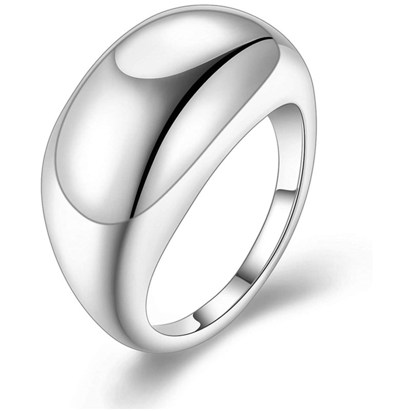 European And American New Creative Retro Simple Titanium Steel Casting Twist Personality Bread Ring — foto 6