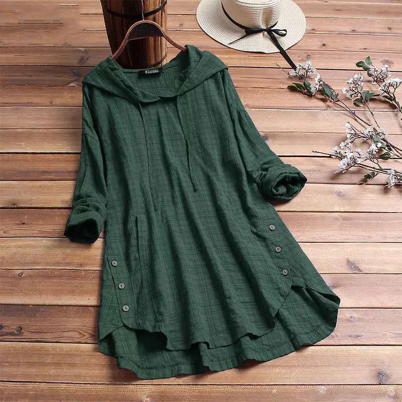 Title 4, Hedging Black Women Mid-length Linen Cotton Shi...