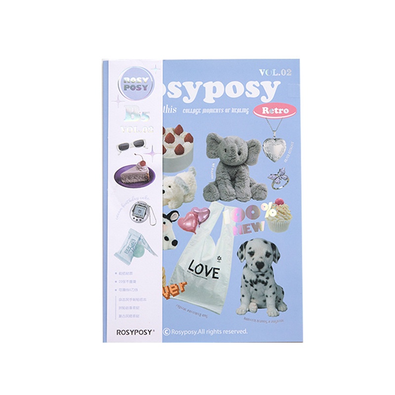 Magazine Style Material Sticker Book Cartoon Notebook Stickers - Image 5