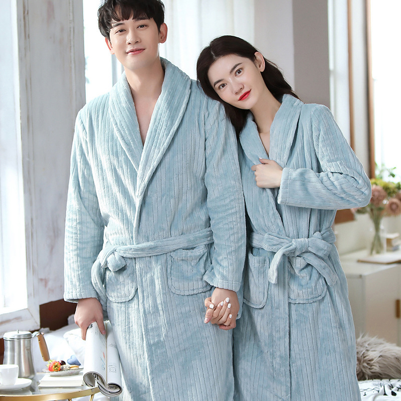 Title 6, Coral Velvet Thickened Warm Loose Pajamas